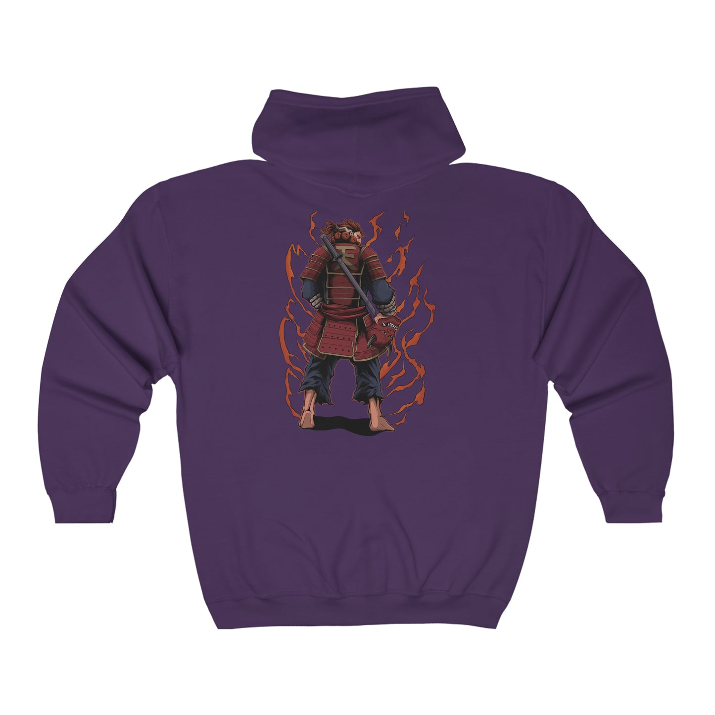 Oni Samurai Akuma Zipper Hoodie