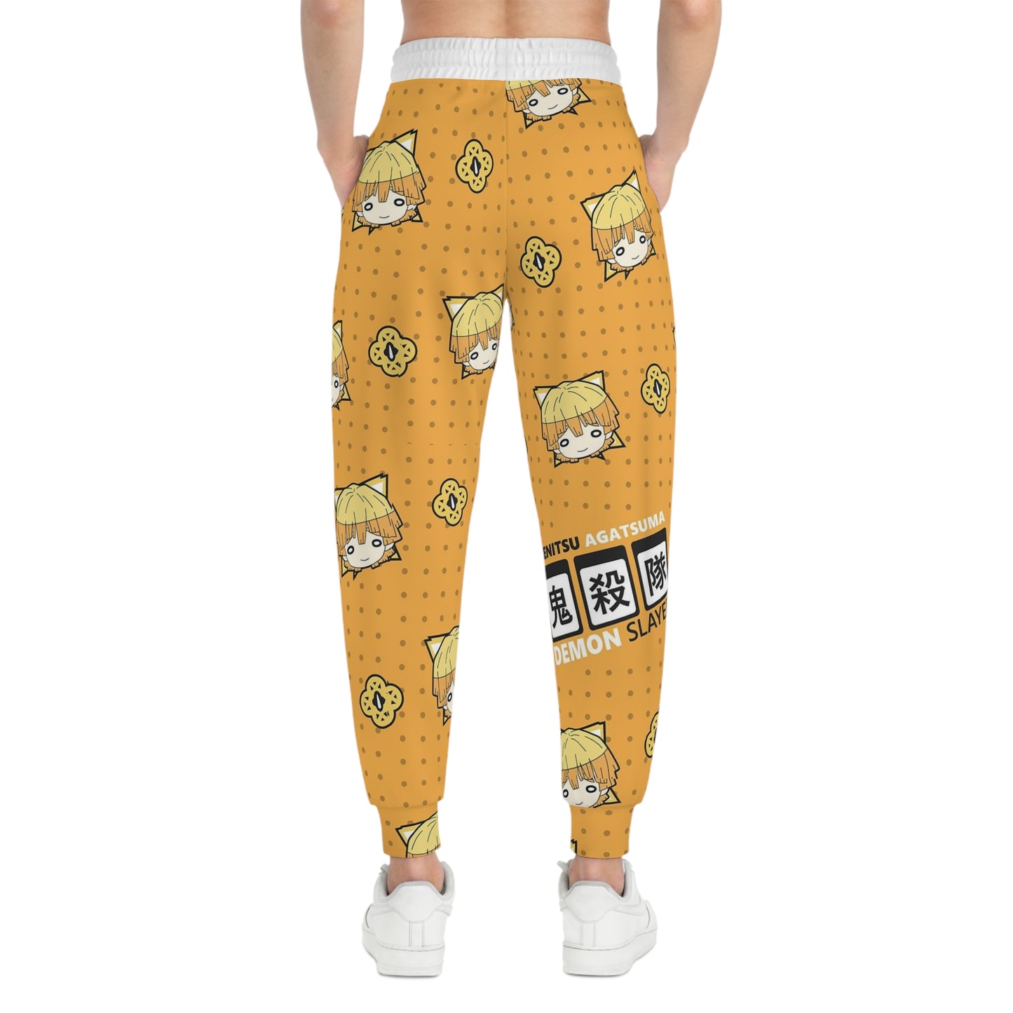 Zenitsu Agatsuma Demonslayer Cat Pattern Joggers