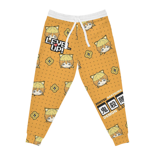 Zenitsu Agatsuma Demonslayer Cat Pattern Joggers