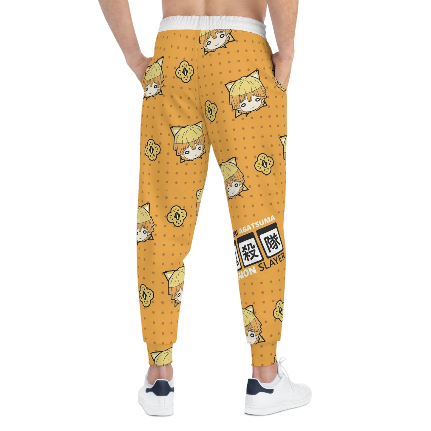 Zenitsu Agatsuma Demonslayer Cat Pattern Joggers
