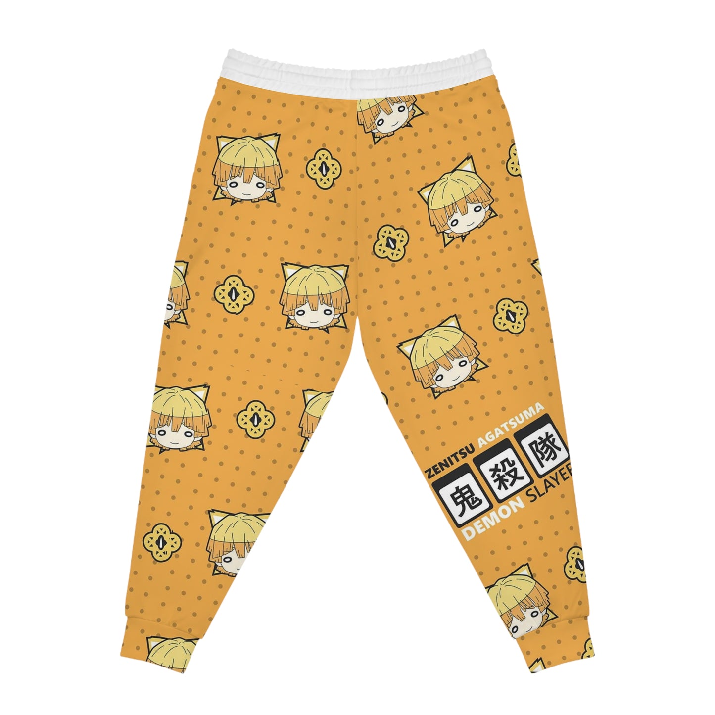 Zenitsu Agatsuma Demonslayer Cat Pattern Joggers